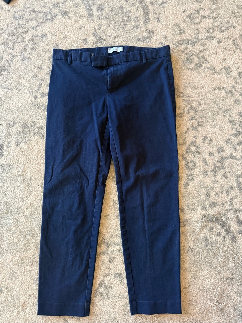 Gap Slim Cropped Navy Uniform Pants Size 8
